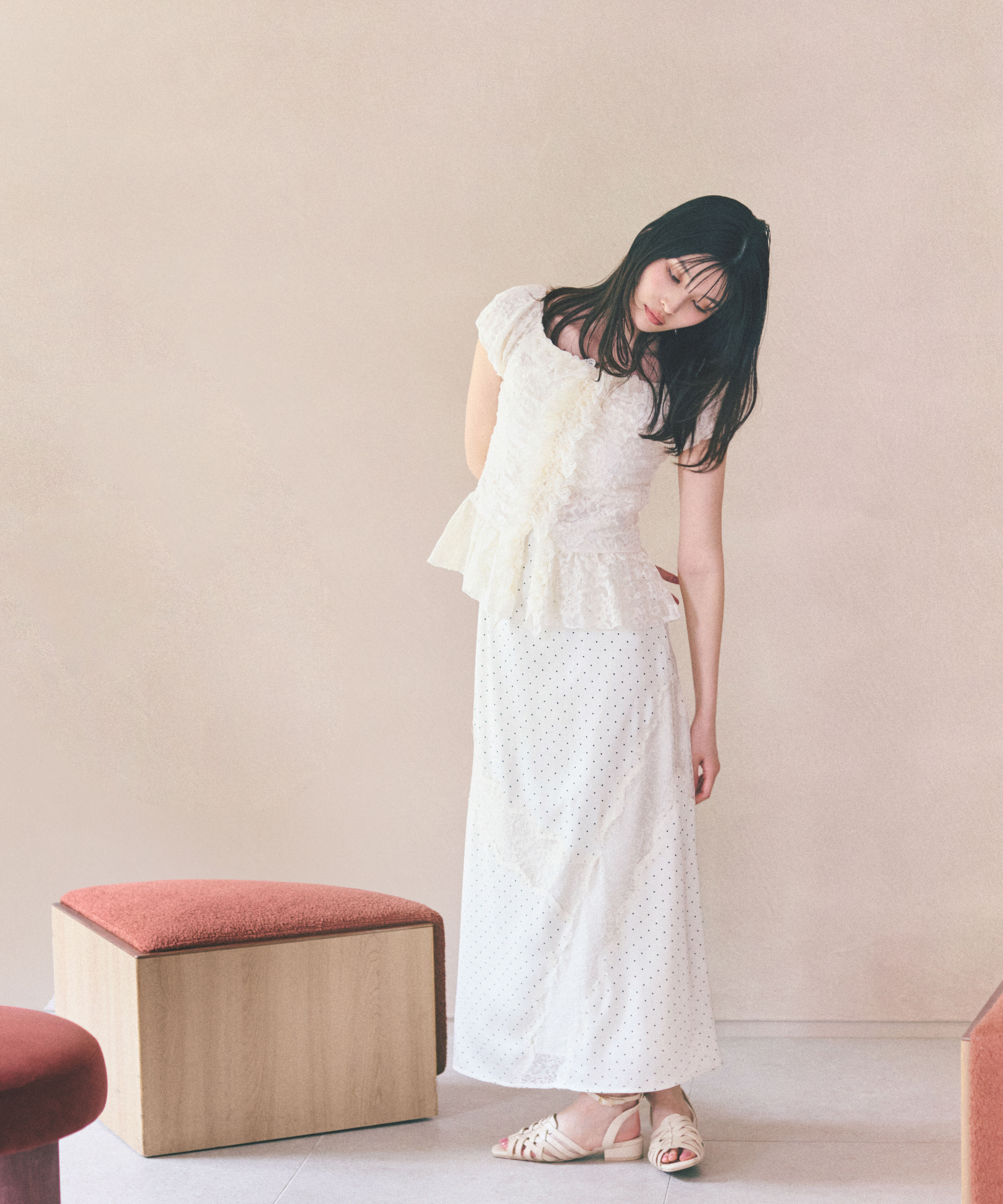 PROPORTION BODY DRESSING「〈a/mie〉レースフリルカットソー」|Tシャツ・カットソー|