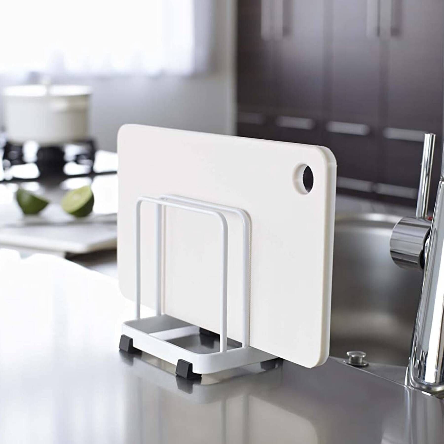 212 KITCHEN STORE「カッティングボードスタンド WH 山崎実業 ＜tower タワー＞」|食器・キッチングッズ|ホワイト(879)
