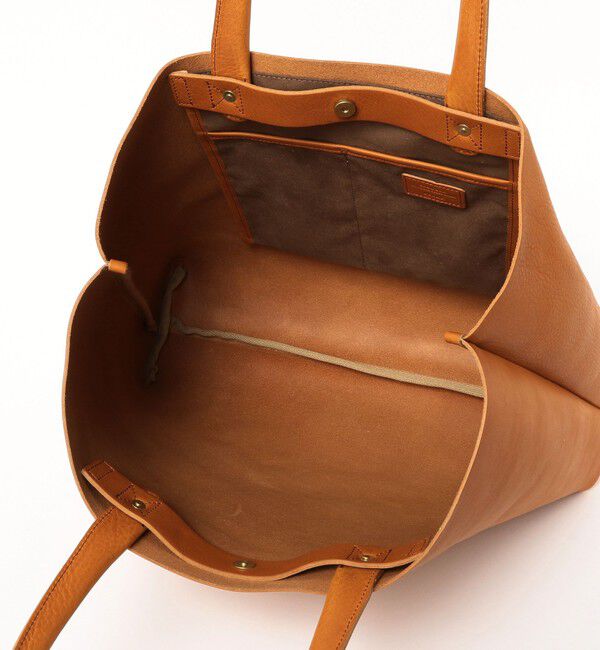 BEAMS「BEAMS｜【別注】SLOW/ TOTE｜トートバッグ｜栃木レザー ヌメ革 フルベジタブルタンニング｜男女兼用」|トートバッグ|