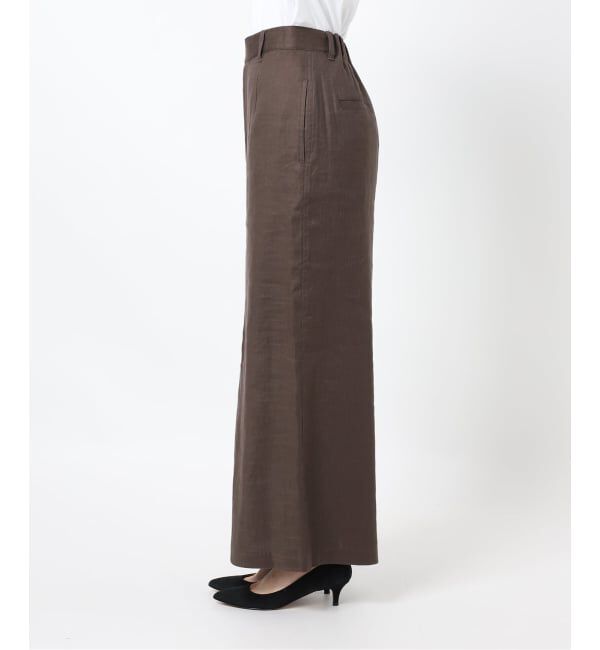 Spick and Span「リネンストレッチIラインスカート」|スカート|