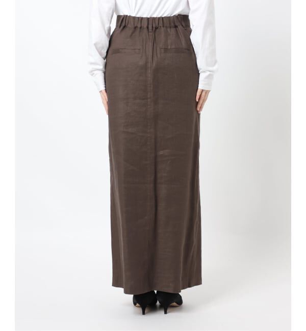 Spick and Span「リネンストレッチIラインスカート」|スカート|