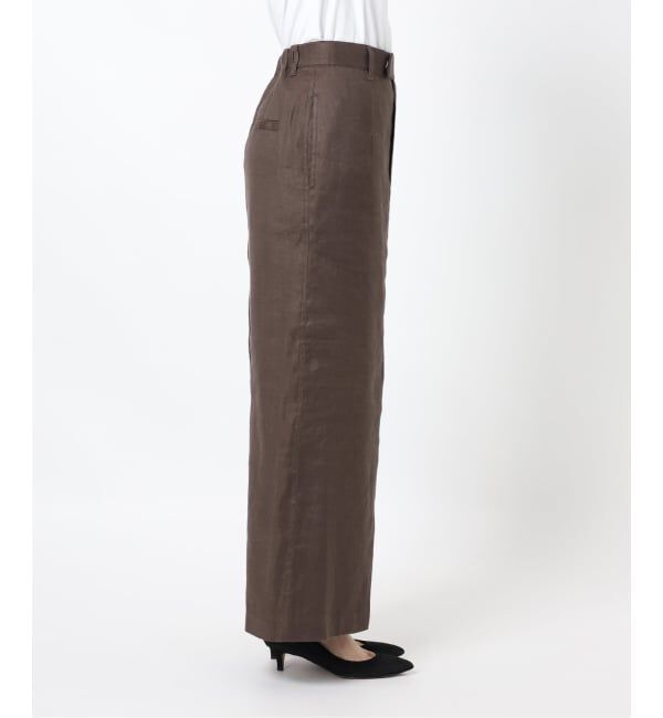 Spick and Span「リネンストレッチIラインスカート」|スカート|