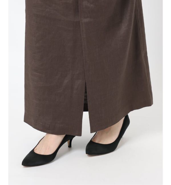 Spick and Span「リネンストレッチIラインスカート」|スカート|
