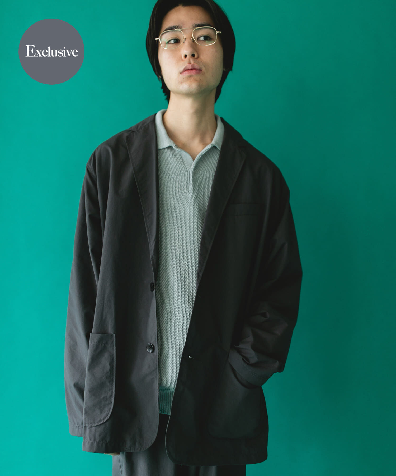 URBAN RESEARCH DOORS「『別注』BURLAP OUTFITTER&times;DOORS　SUPPLEX NYLON 2B JACKET」|その他|チャコールグレー