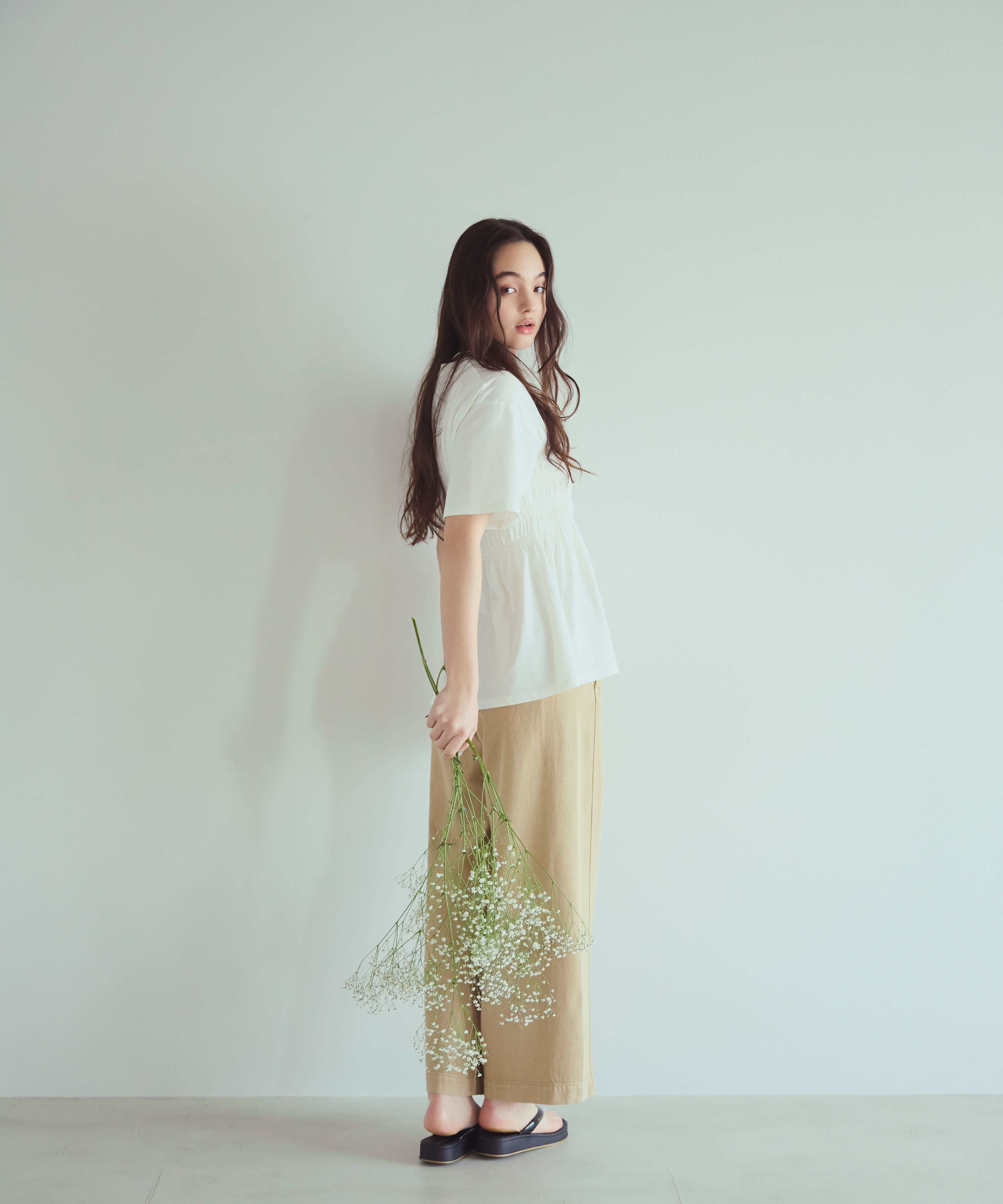  「〈N.〉シャーリングペプラムカットソー」|Tシャツ・カットソー|