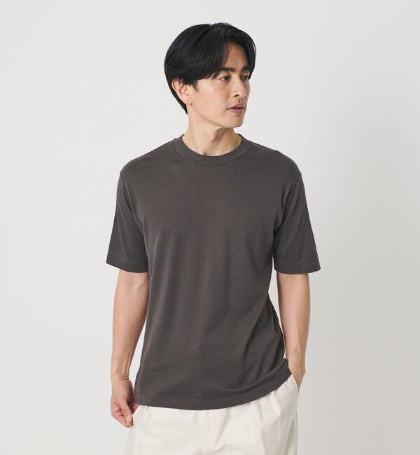 BEAUTY&YOUTH UNITED ARROWS「コットン カシミヤ クルーネック Tシャツ ウォッシャブル」|Tシャツ・カットソー|