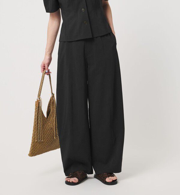 BEAUTY&YOUTH UNITED ARROWS「バックゴム カーブパンツ UVカット 防シワ ウォッシャブル」|チノ|