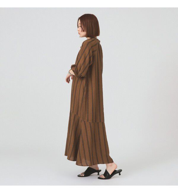Ray BEAMS 「リネン バルーンスリーブ ワンピース」|ワンピース|