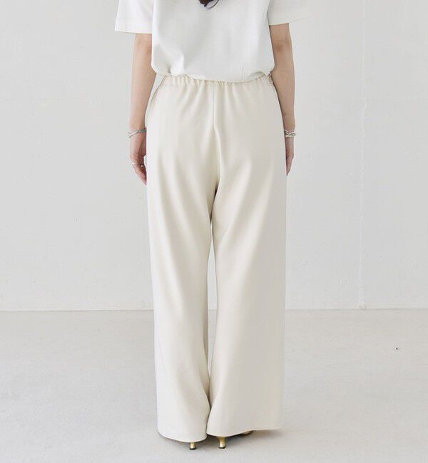 quaranciel「quaranciel:〈手洗い可能〉バイアス ストレッチ イージー ワイド パンツ」|その他|