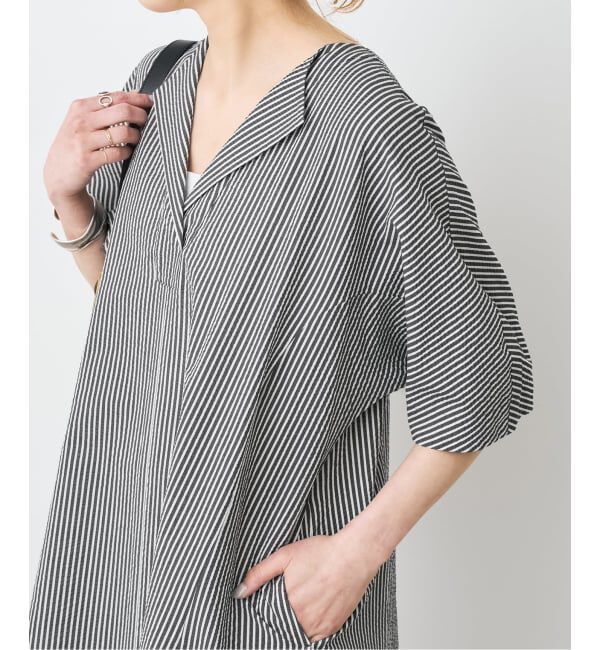 Spick and Span「パフスリーブサッカードレス」|ワンピース|