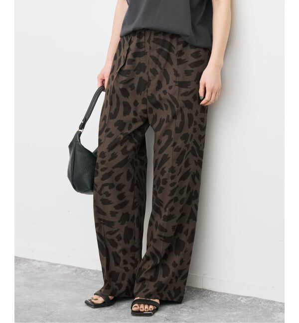 Spick and Span「《追加》アートレオパードタックイージーパンツ」|その他|