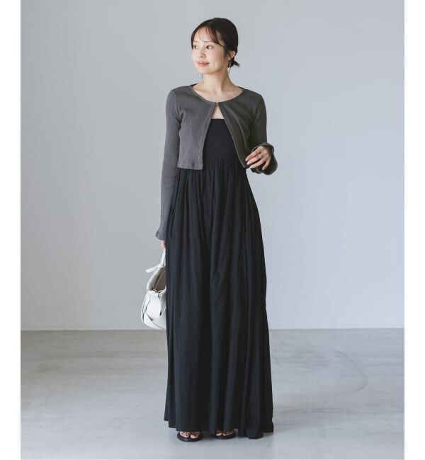 NOBLE「《アンサンブル対応》MAISON CORNICHON Short Cardigan Long sleeve」|カーディガン|