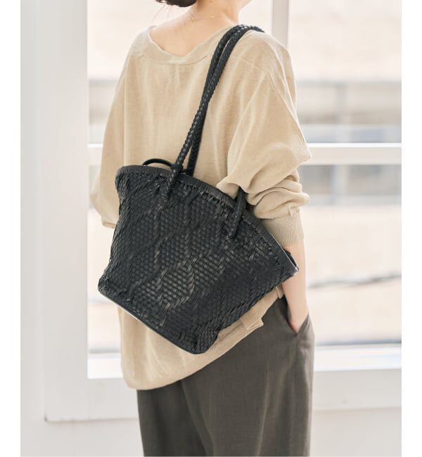 Spick and Span「《追加2予約》Bagmati/バグマティ レザーメッシュバッグ」|トートバッグ|