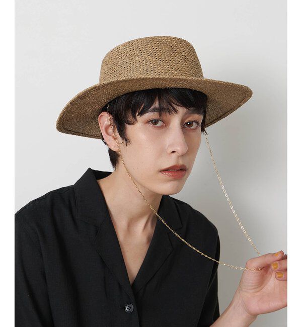 THE PAUSE「【THE PAUSE】チェーンHAT」|ハット|ベージュ