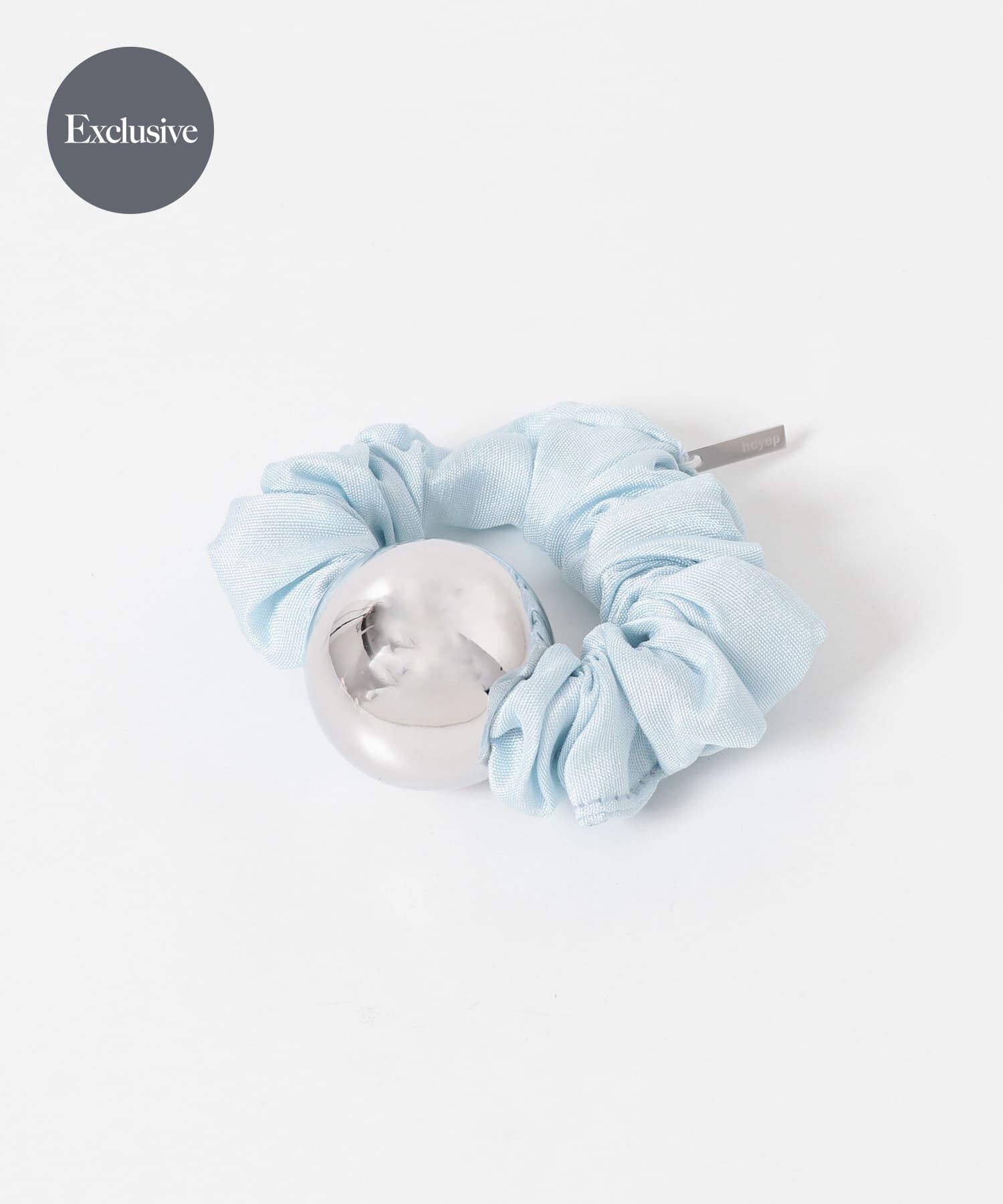 URBAN RESEARCH ROSSO「heyep　M Metal Ball Silk Scrunchie」|ヘアゴム・シュシュ|ライトブルー
