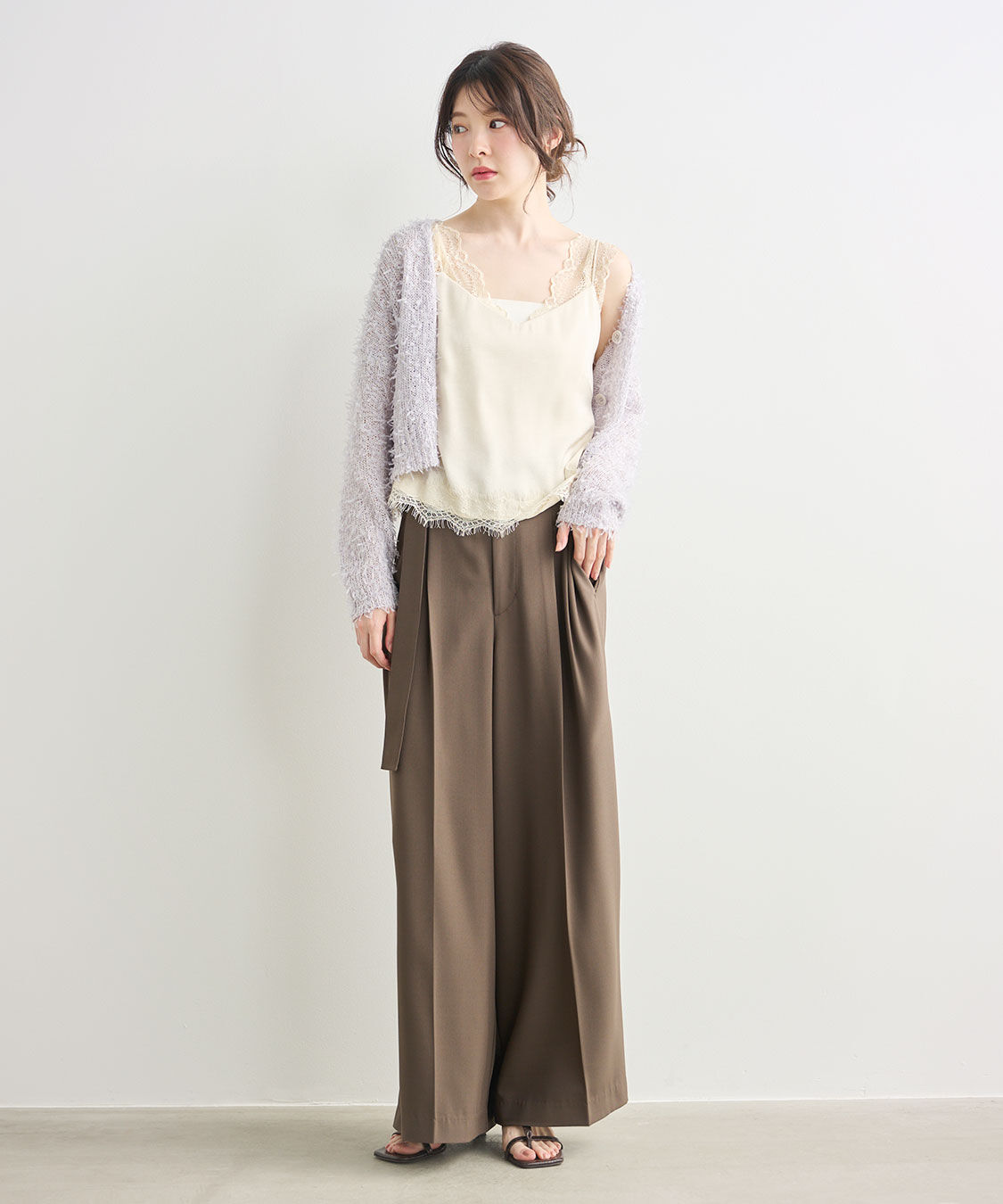 COCO DEAL「ツータックワイドパンツ」|スラックス|