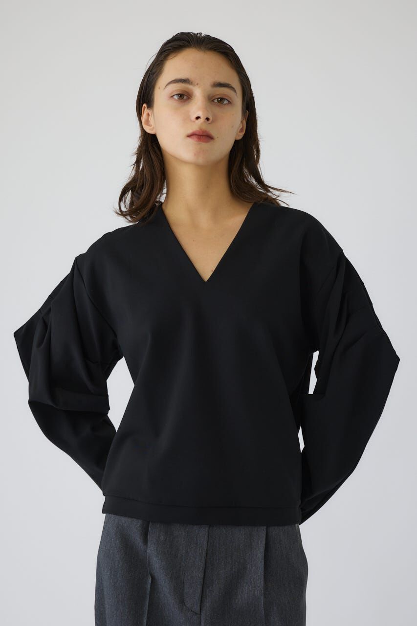 RIM.ARK 「Volume sleeve v-neck PO」|Tシャツ・カットソー|BLK
