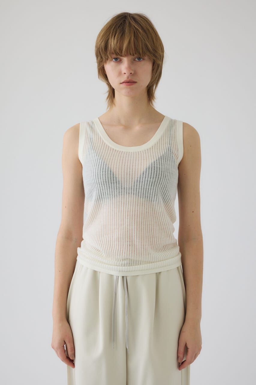 RIM.ARK 「Needle knit tank top」|タンクトップ|