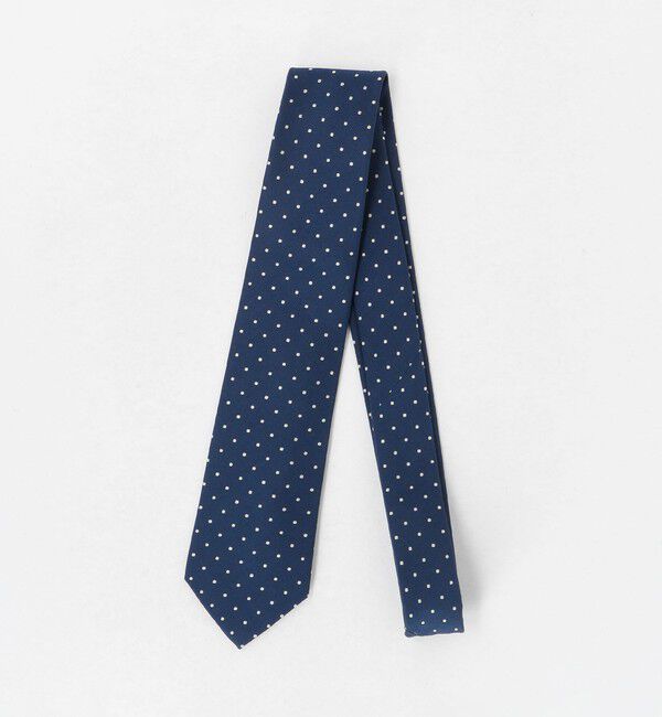 UNITED ARROWS green label relaxing「GLR シルク1 8.0cm ドット ネクタイ」|ネクタイ・蝶ネクタイ|NAVY