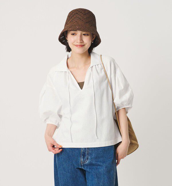 BEAUTY&YOUTH UNITED ARROWS「コットン麻 スキッパー チュニック ウォッシャブル」|チュニック|