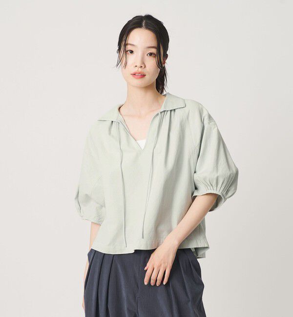 BEAUTY&YOUTH UNITED ARROWS「コットン麻 スキッパー チュニック ウォッシャブル」|チュニック|
