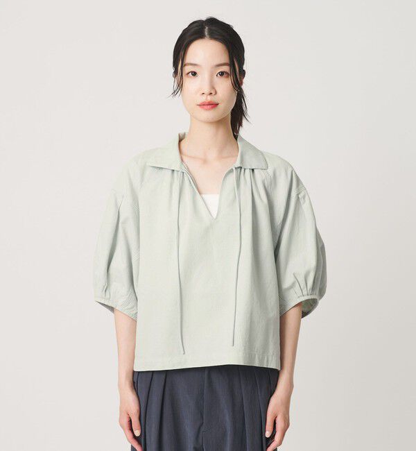 BEAUTY&YOUTH UNITED ARROWS「コットン麻 スキッパー チュニック ウォッシャブル」|チュニック|