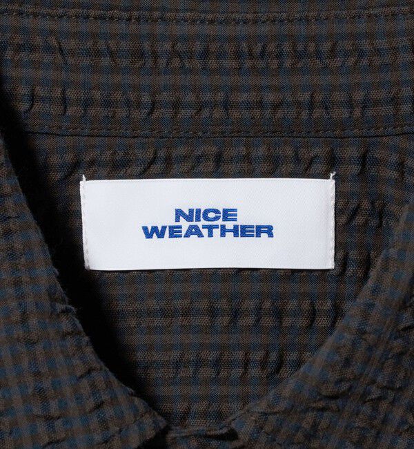 NICE WEATHER「＜NICE WEATHER＞ハーフジップ ショートスリーブ シャツ」|シャツ・ブラウス|