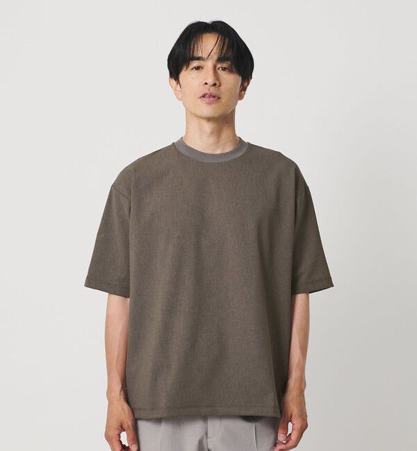 BEAUTY&YOUTH UNITED ARROWS「フラックス ライク アジャスト クルーネック Tシャツ 吸水速乾 ストレッチ 通気性」|Tシャツ・カットソー|