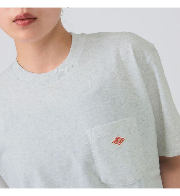 Ray BEAMS 「DANTON / ポケット Tシャツ　　26SS  洗濯可 ロゴオーバーサイズ リラックス メンズライク ダントン」|Tシャツ・カットソー|