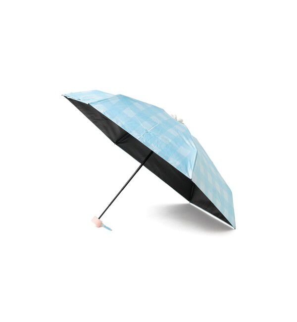 Ray BEAMS 「フラワー チェック 晴雨兼用 折りたたみ傘　　紫外線対策 UVカット 日傘 雨 旅行 レイングッズ」|傘|