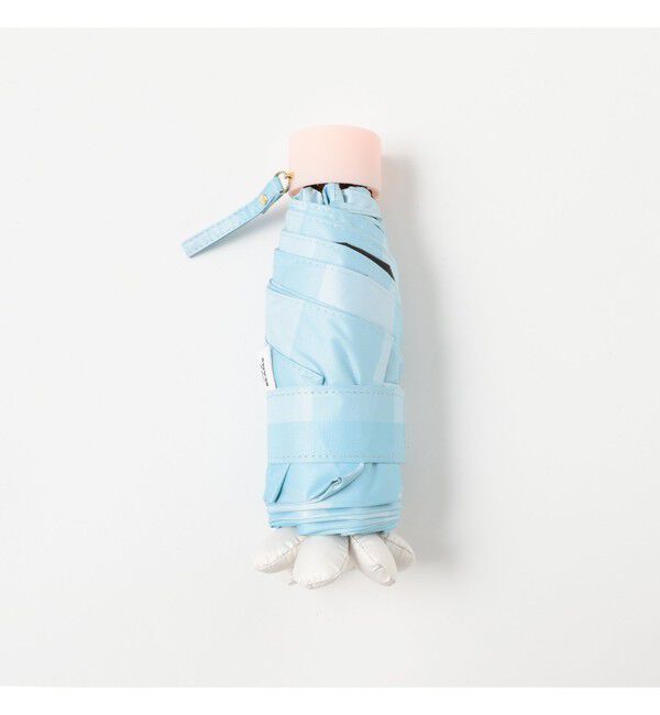Ray BEAMS 「フラワー チェック 晴雨兼用 折りたたみ傘　　紫外線対策 UVカット 日傘 雨 旅行 レイングッズ」|傘|