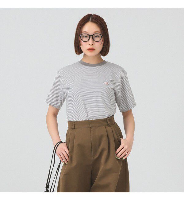Ray BEAMS 「DANTON / ストライプ インナー Tシャツ」|Tシャツ・カットソー|501_GREY*WHT