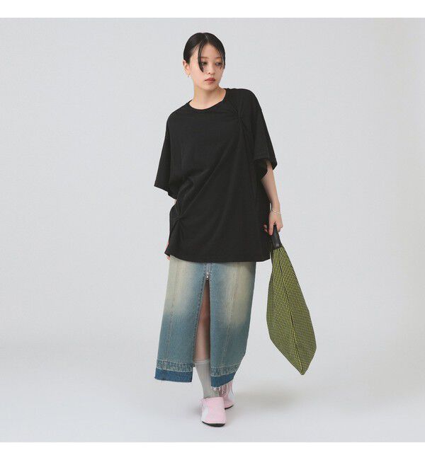 Ray BEAMS 「フロスト 加工 タック ビッグ Tシャツ」|Tシャツ・カットソー|