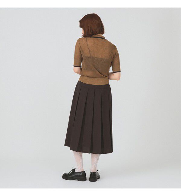 Ray BEAMS 「ボックス プリーツ ミディ スカート」|スカート|