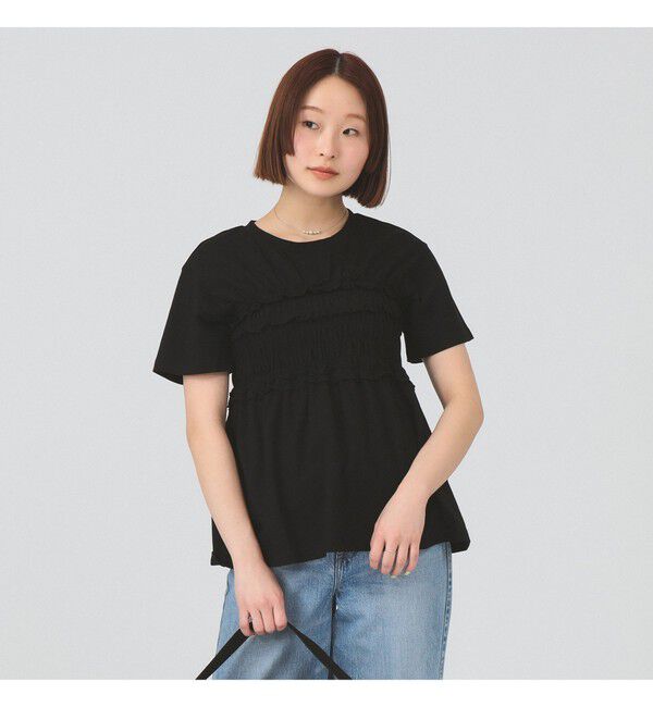 Ray BEAMS 「ビスチェ シャーリング Tシャツ」|Tシャツ・カットソー|BLACK