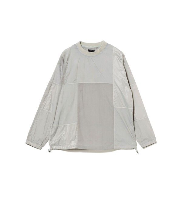 BEAMS「クレイジーパターン ナイロン クルーネック【ワイドフィット】」|Tシャツ・カットソー|GREY