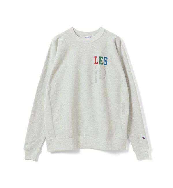 BEAMS「【別注】Champion / リバースウィーブ（R）シティ ロングスリーブTシャツ」|Tシャツ・カットソー|OATMEAL