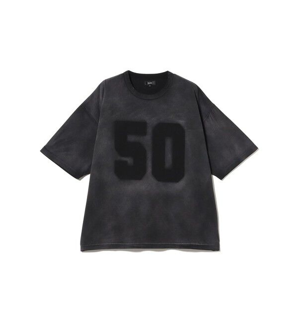 BEAMS「フェード ナンバリング Tシャツ【ワイドショートフィット】」|Tシャツ・カットソー|