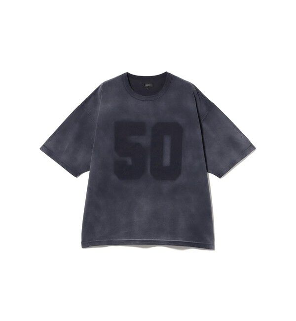 BEAMS「フェード ナンバリング Tシャツ【ワイドショートフィット】」|Tシャツ・カットソー|