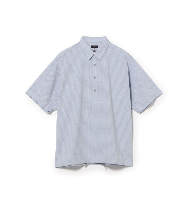 BEAMS「チェック プルオーバー シャツ」|シャツ・ブラウス|