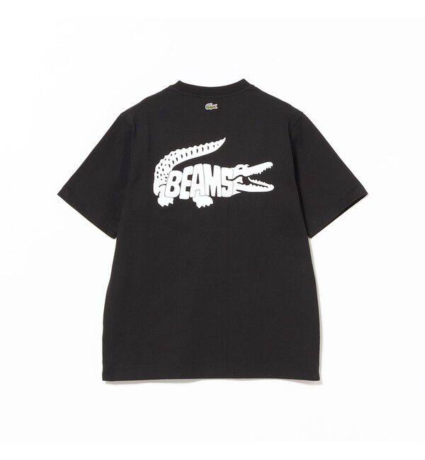 BEAMS「BEAMS｜【別注】LACOSTE / ロゴ Tシャツ｜50周年 別注アイテム｜ヘビー天竺素材｜バックプリント」|Tシャツ・カットソー|