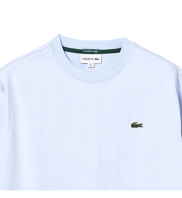 BEAMS「BEAMS｜【別注】LACOSTE / ロゴ Tシャツ｜50周年 別注アイテム｜ヘビー天竺素材｜バックプリント」|Tシャツ・カットソー|