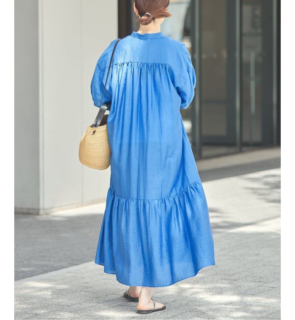 journal standard L'essage「《手洗い可》シアーシルクミックスタックワンピース」|ワンピース|
