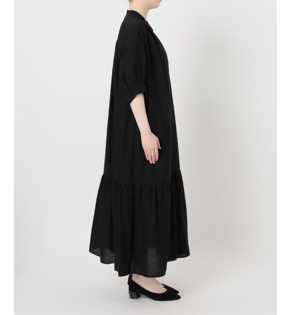 journal standard L'essage「《手洗い可》シアーシルクミックスタックワンピース」|ワンピース|
