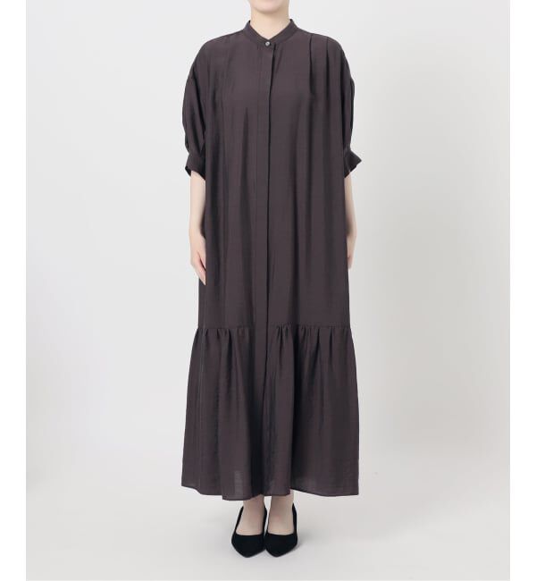 journal standard L'essage「《手洗い可》シアーシルクミックスタックワンピース」|ワンピース|