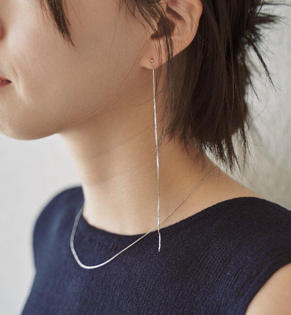  「スキニーチェーンピアス＜Silver925＞」|ピアス|シルバー