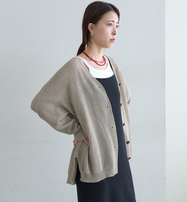  「【新色登場】ペーパーヤーンカーディガン」|カーディガン|