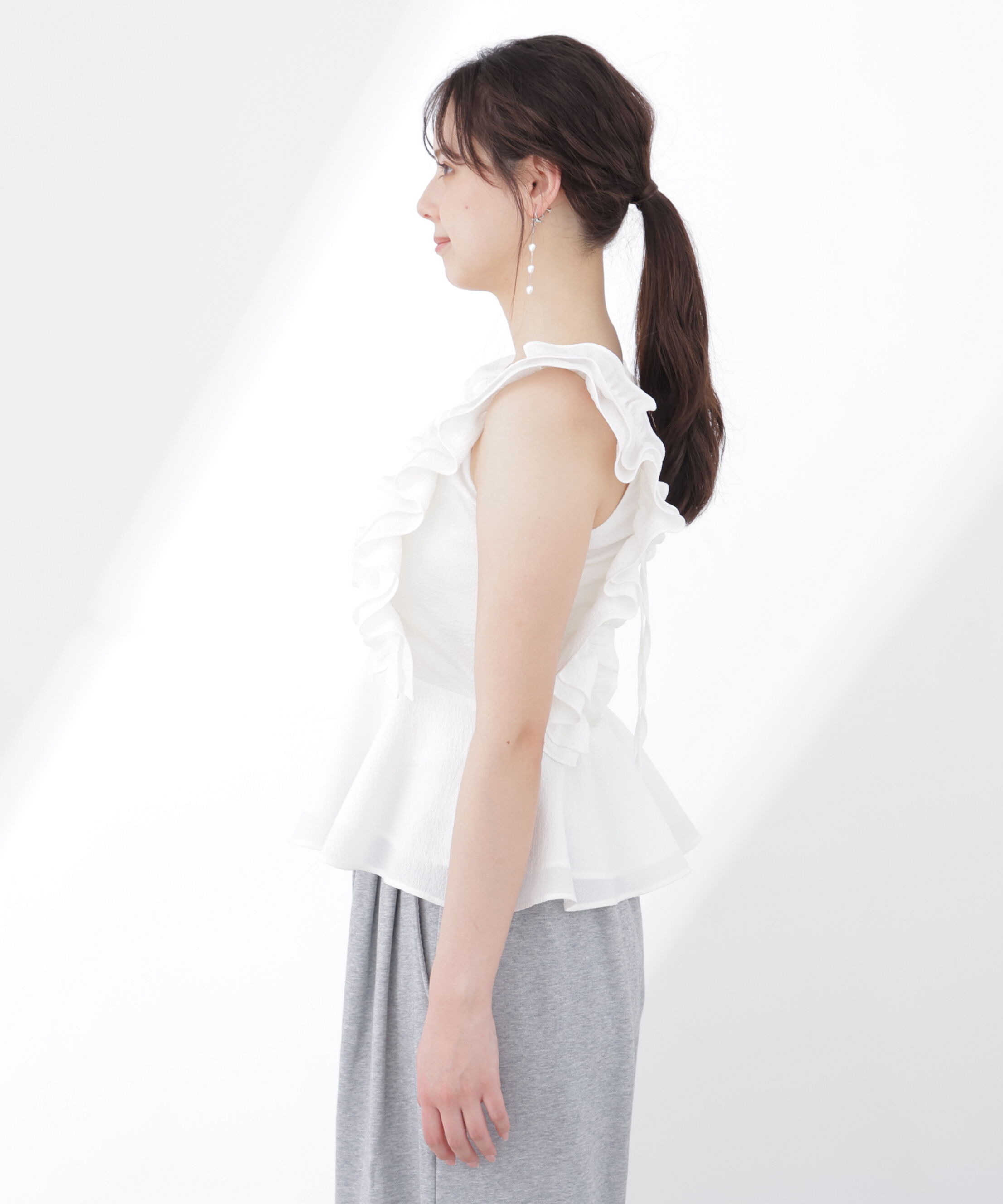 PROPORTION BODY DRESSING「フリルブラウス　26SS」|シャツ・ブラウス|
