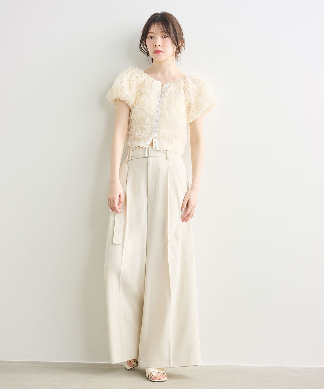 COCO DEAL「ツータックワイドパンツ」|スラックス|