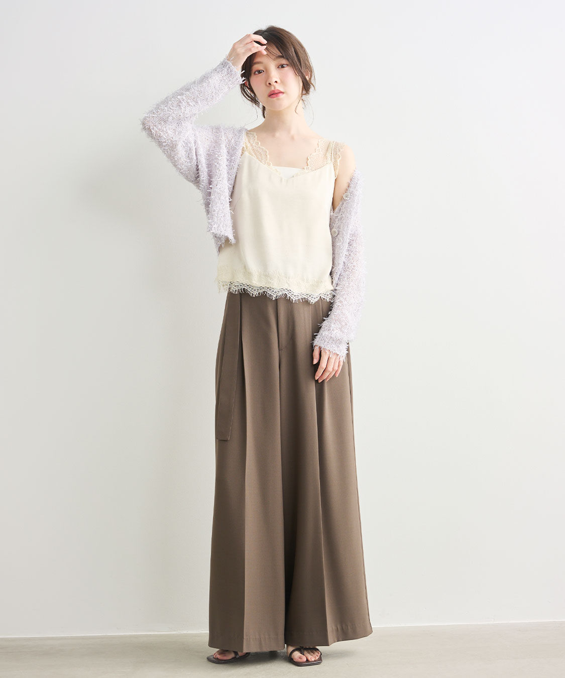 COCO DEAL「ツータックワイドパンツ」|スラックス|
